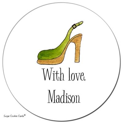 Sugar Cookie Gift Stickers - Teal Heel Sugar Cookie Gift Stickers - Teal Heel